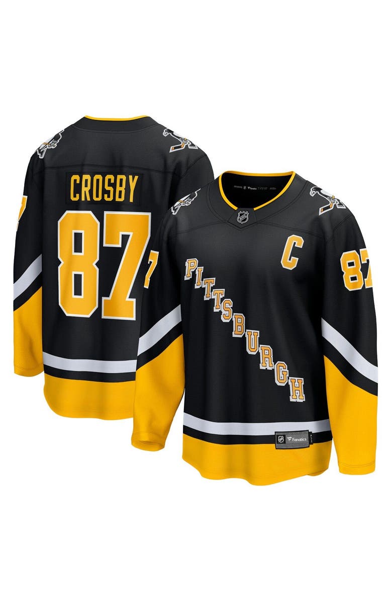 FANATICS Men's Fanatics Sidney Crosby Black Pittsburgh Penguins 2021/22 Alternate Premier Breakaway Player Jersey, Main, color, 