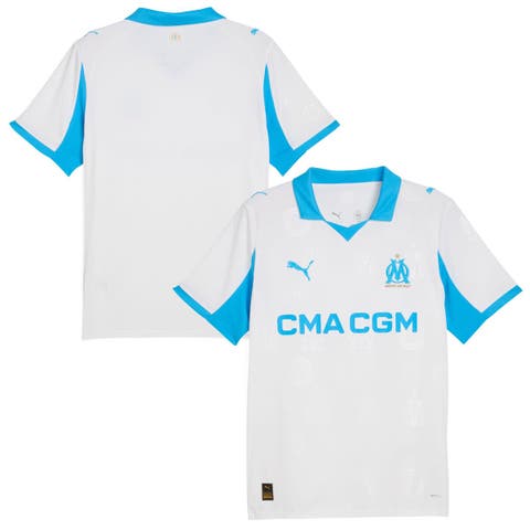 Men's Puma  White Olympique Marseille 2025/26 Replica Home Jersey