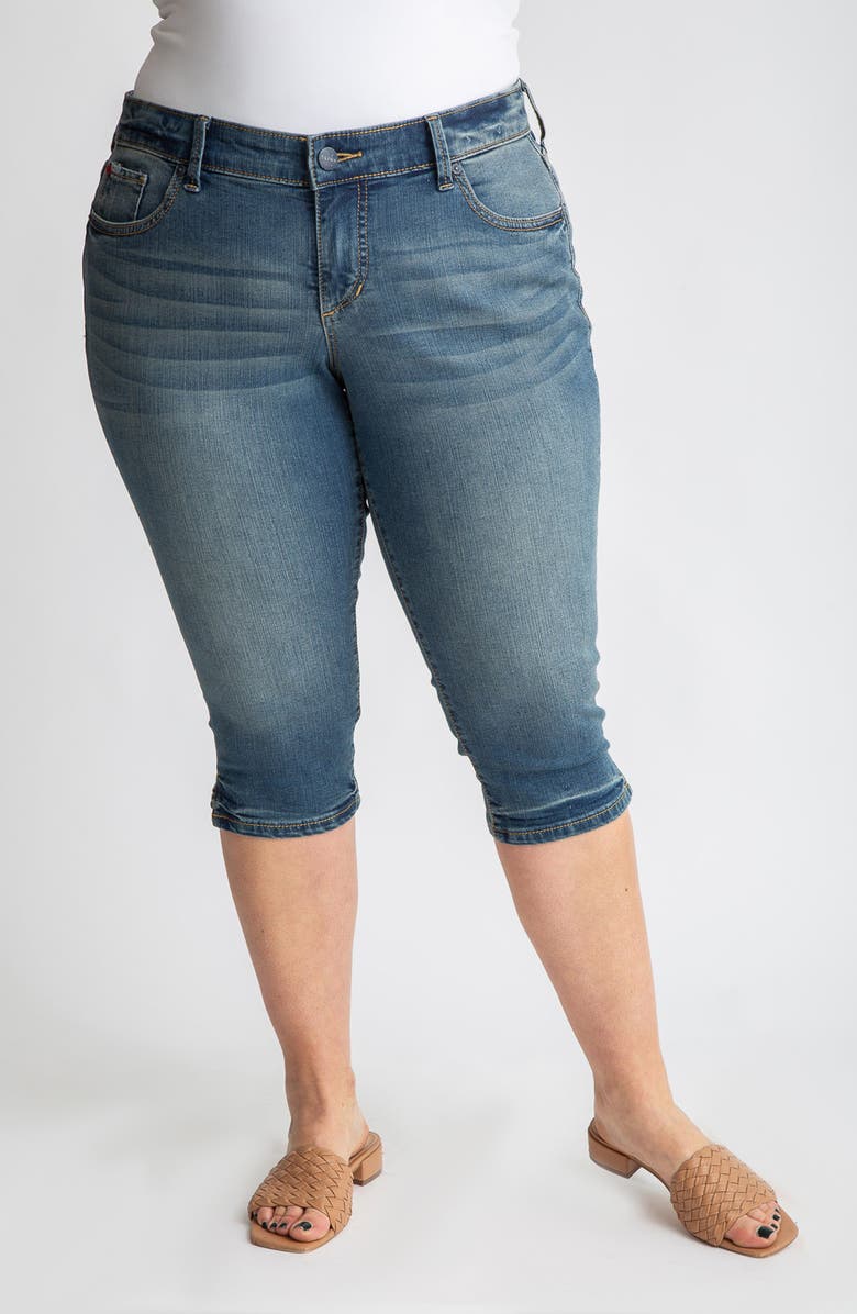 SLINK Jeans Crop Jeans, Main, color, Pearl