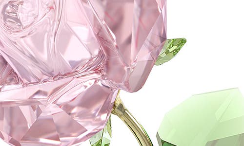 Shop Swarovski Florere Rose Crystal Figurine In Pink