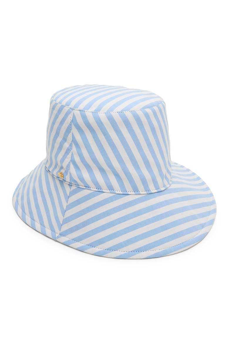Sedona Seersucker Hat, Main, color, CAPRI STRIPE