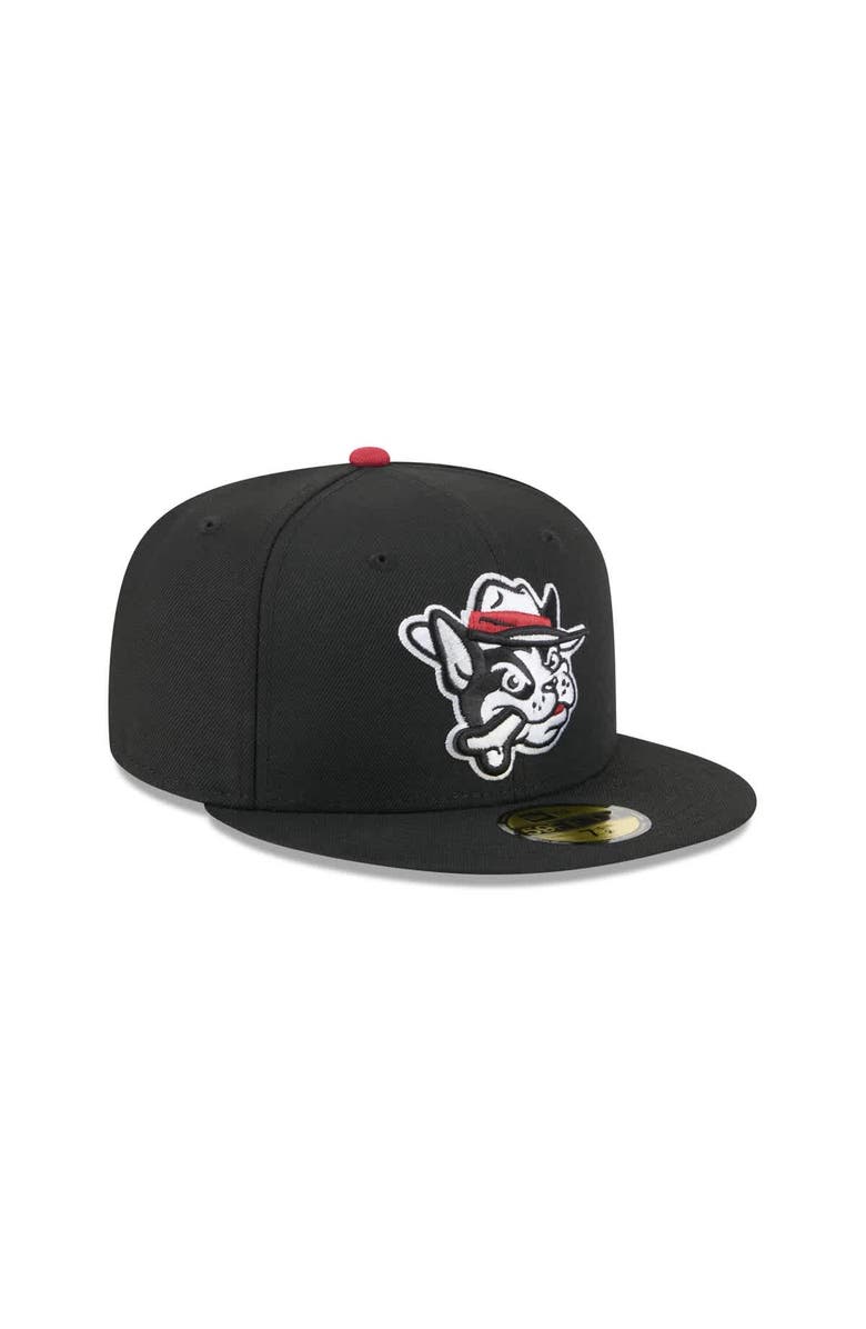 New Era Men's New Era Black Winston-Salem Dash Theme Nights 59FIFTY Fitted Hat, Alternate, color, Black