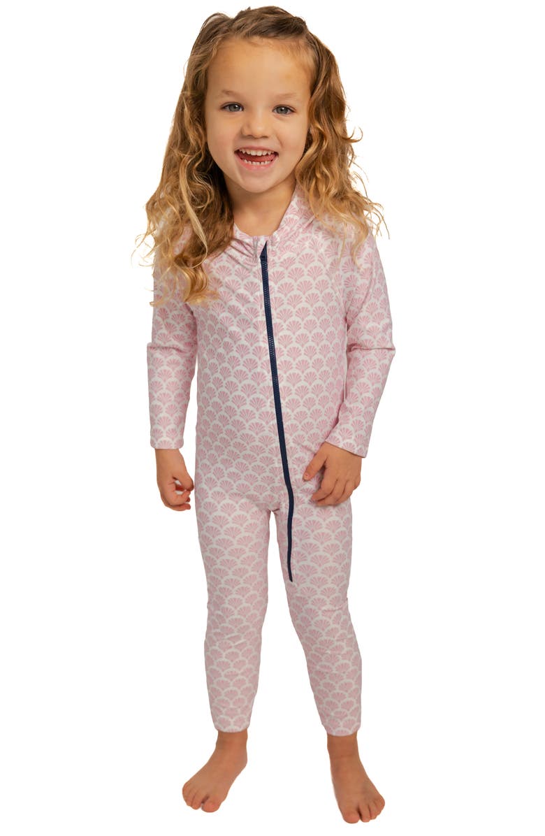 Lake Label Kids' Floral Long Sleeve Full Body Hooded Swimsuit, Alternate, color,