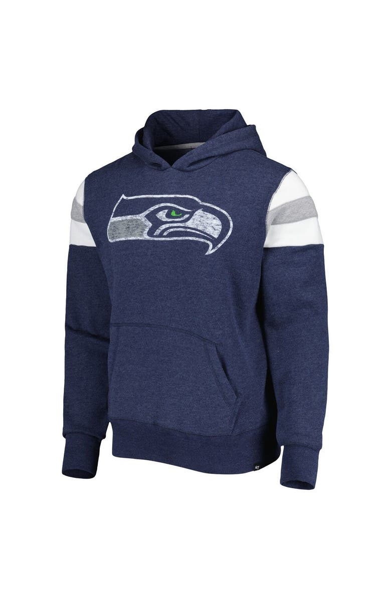 '47 Men's '47 Heathered Blue Seattle Seahawks Premier Nico Pullover Hoodie, Alternate, color, Blue