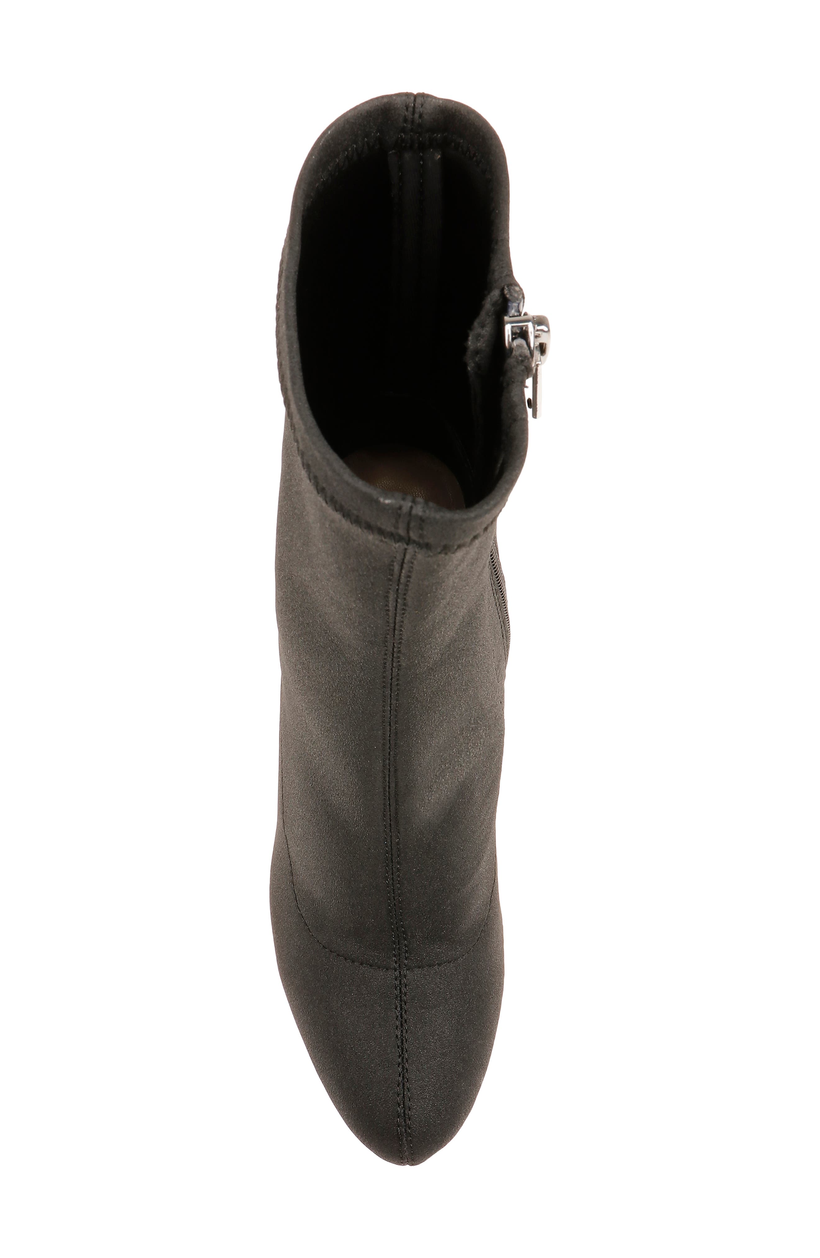 Jewel Badgley Mischka Jovanna Embellished Block Heel Bootie, Alternate, color, Black Fabric