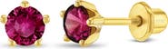 In Season Jewelry Prong CZ Solitaire Earrings