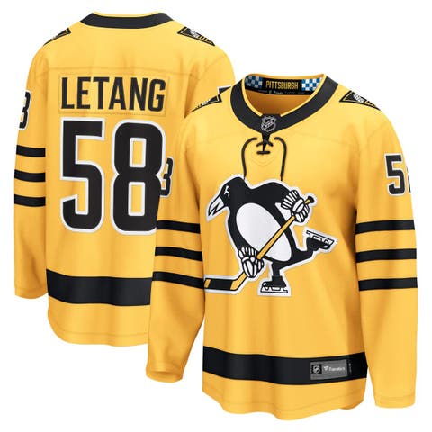 Men's Fanatics Kris Letang Gold Pittsburgh Penguins Alternate Breakaway Player Jersey