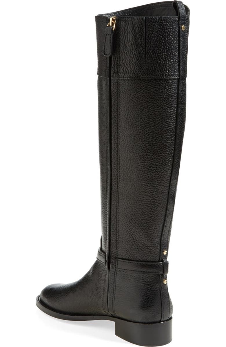 Tory Burch 'Marlene' Leather Riding Boot, Alternate, color,