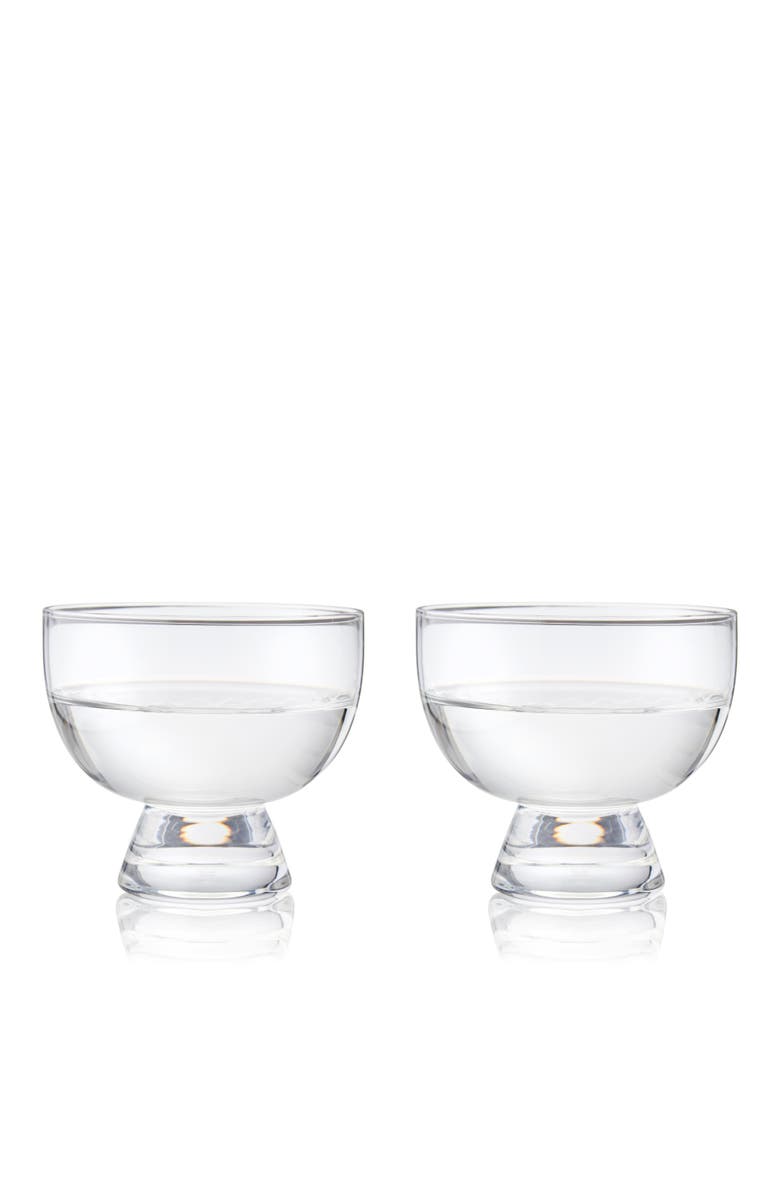 Viski Crystal Mezcal Glasses Set of 2, Main, color, Clear