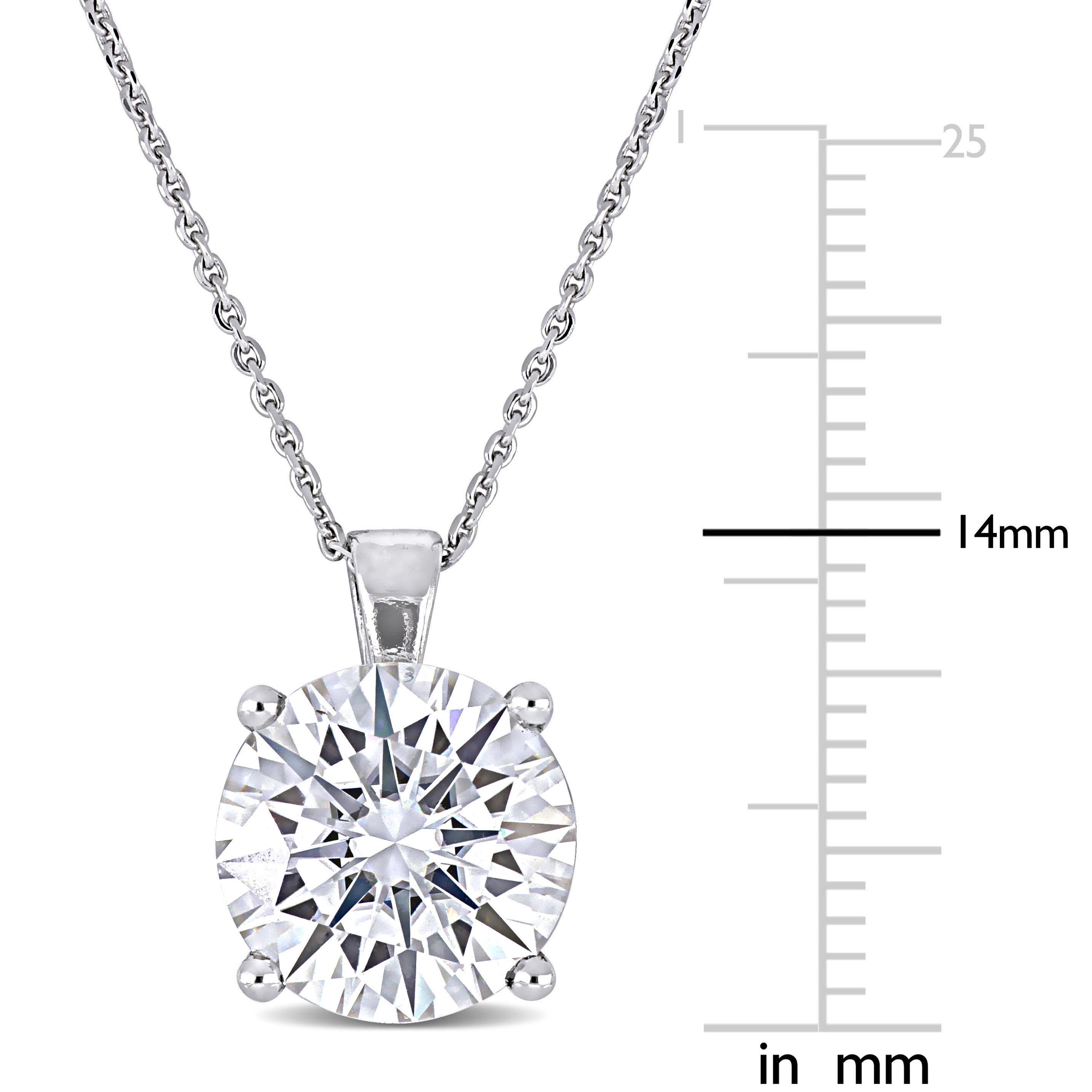 Julianna B. Moissanite Solitaire Pendant Necklace 14k (Women) | Nordstrom