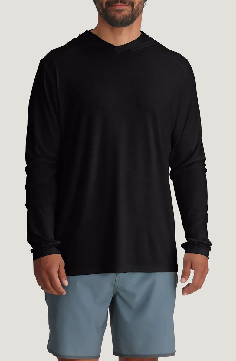 Free Fly Shade UPF 50+ Hoodie, Main, color, Black