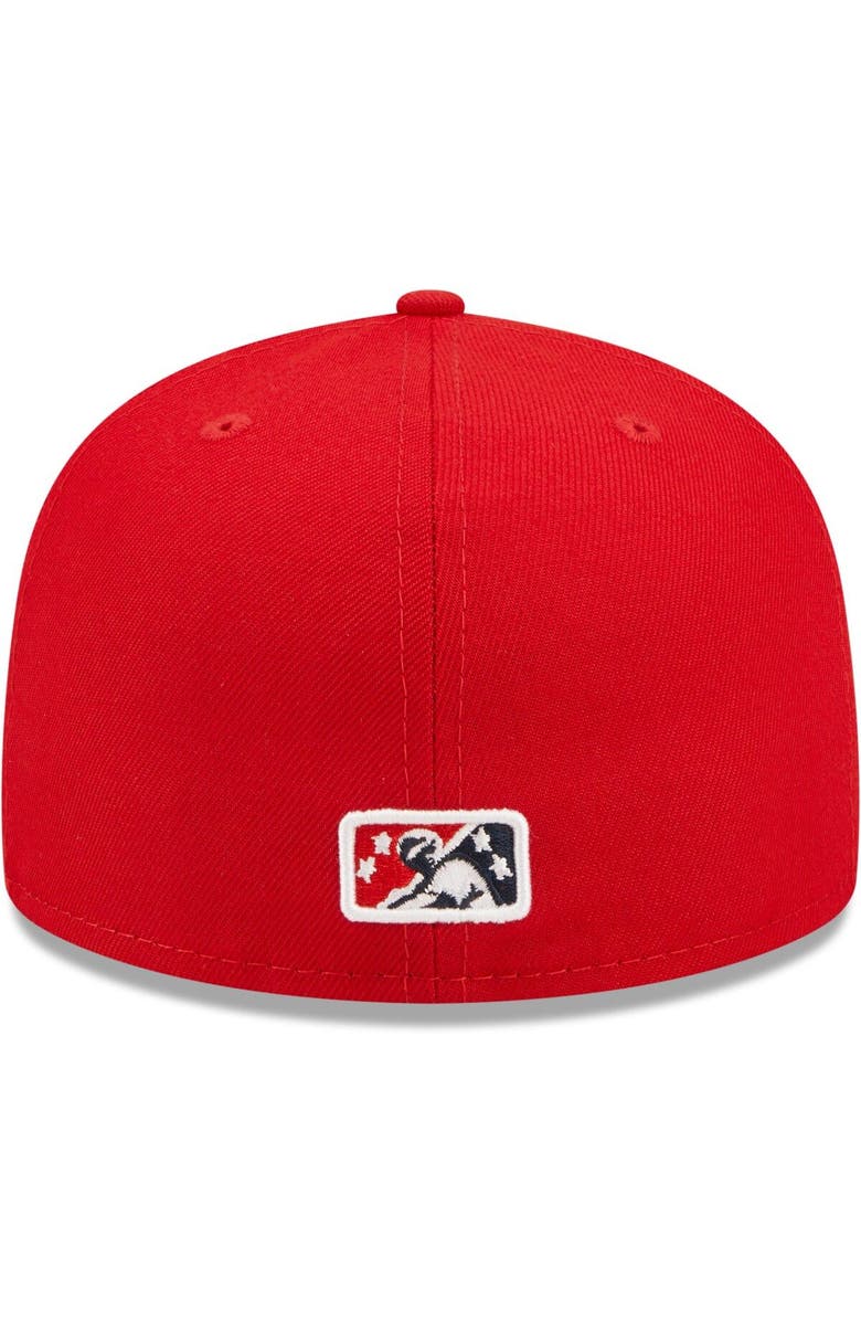 New Era Men's New Era Red Worcester Red Sox Authentic Collection Team Alternate 59FIFTY Fitted Hat, Alternate, color, 