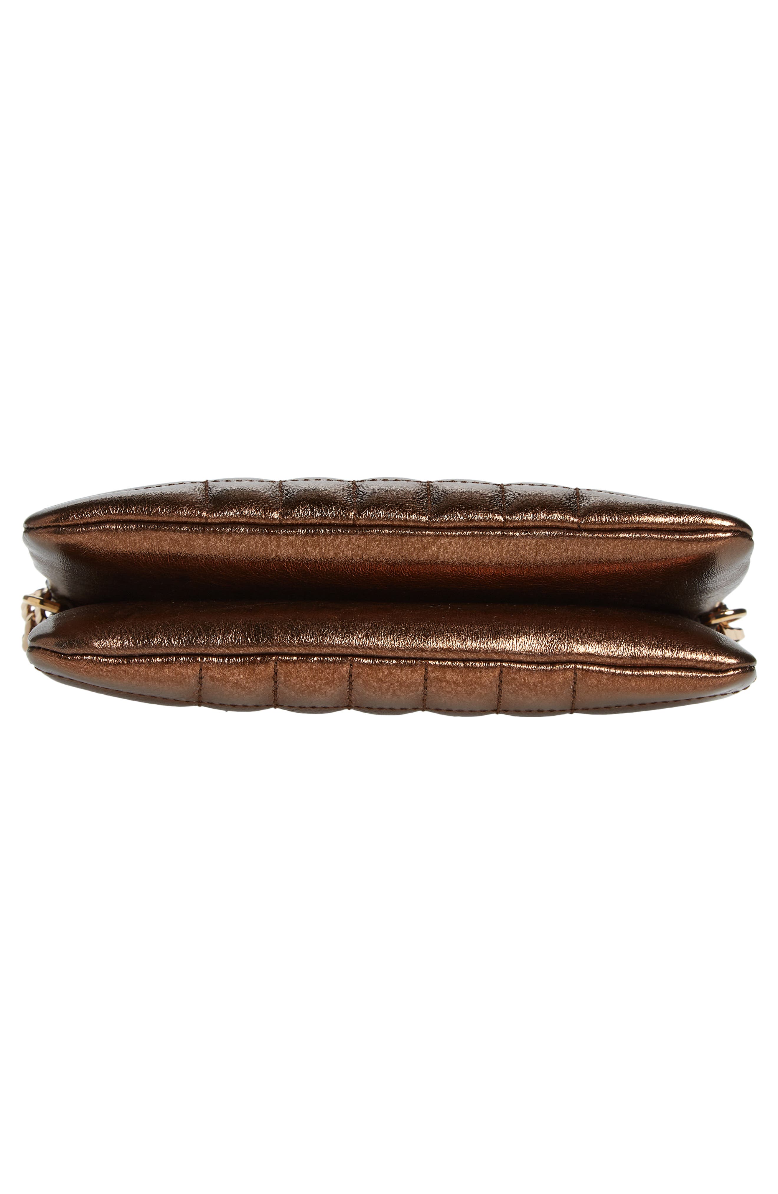 Burberry Lola Double Pouch Quilted Metallic Leather Shoulder Bag, Alternate, color, 