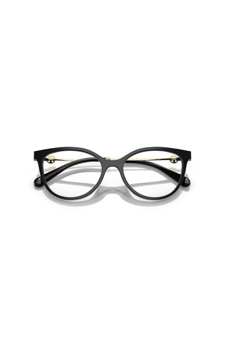 Tory Burch 53mm Phantos optical glasses, Alternate, color, Black
