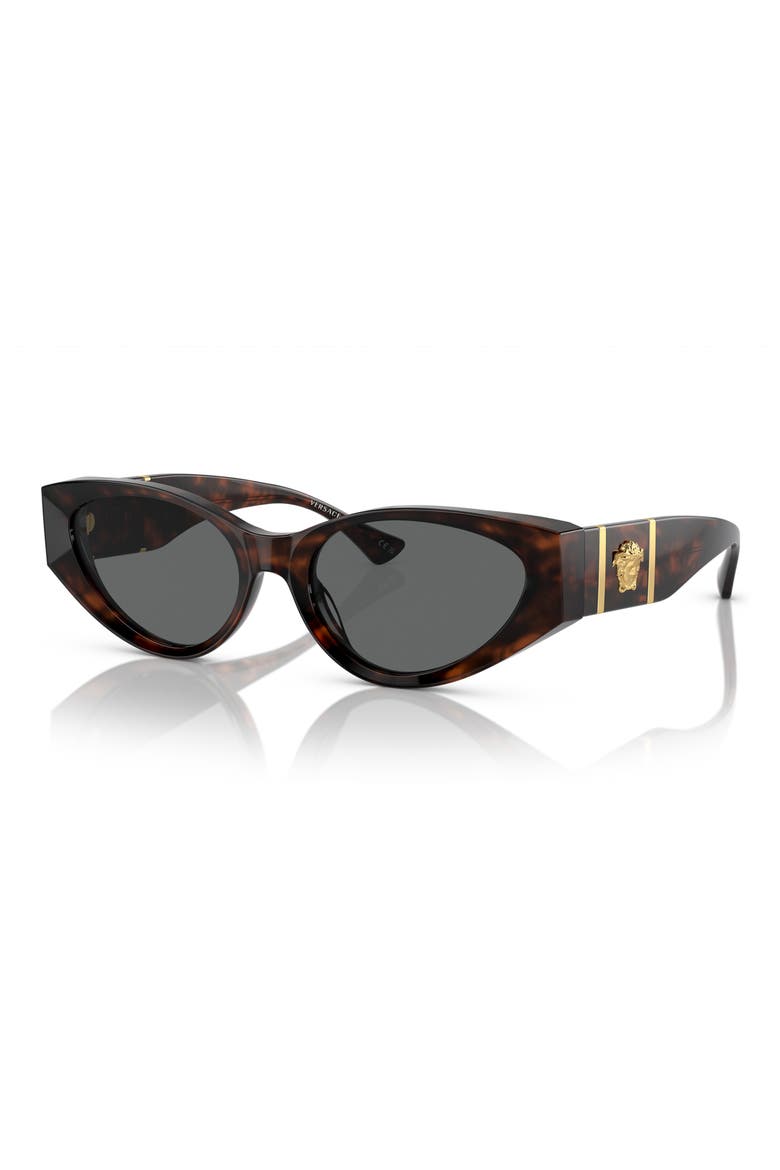 55mm Cat Eye Sunglasses, Alternate, color, HAVANA