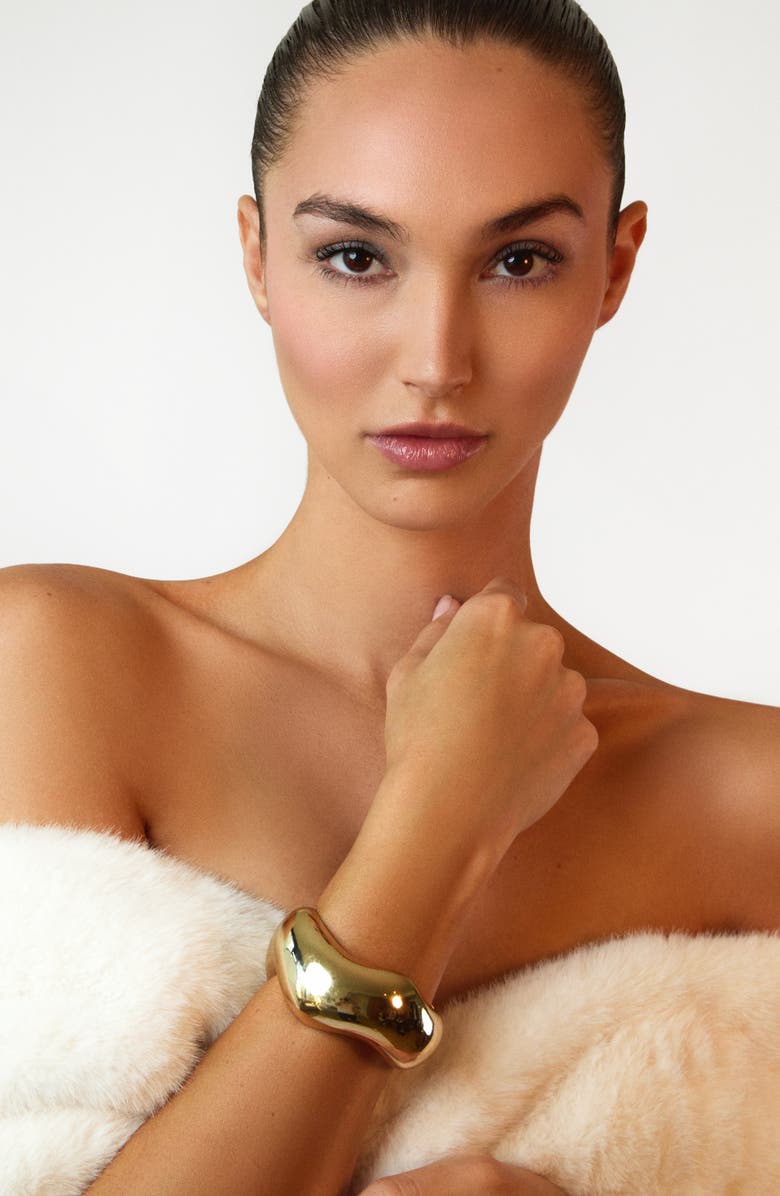 Kellery La Nonna Sculptural Organic Bold Cuff, Alternate, color, Gold