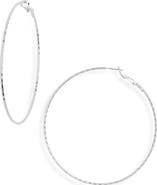 NORDSTROM RACK Textured Wire Hoop Earrings