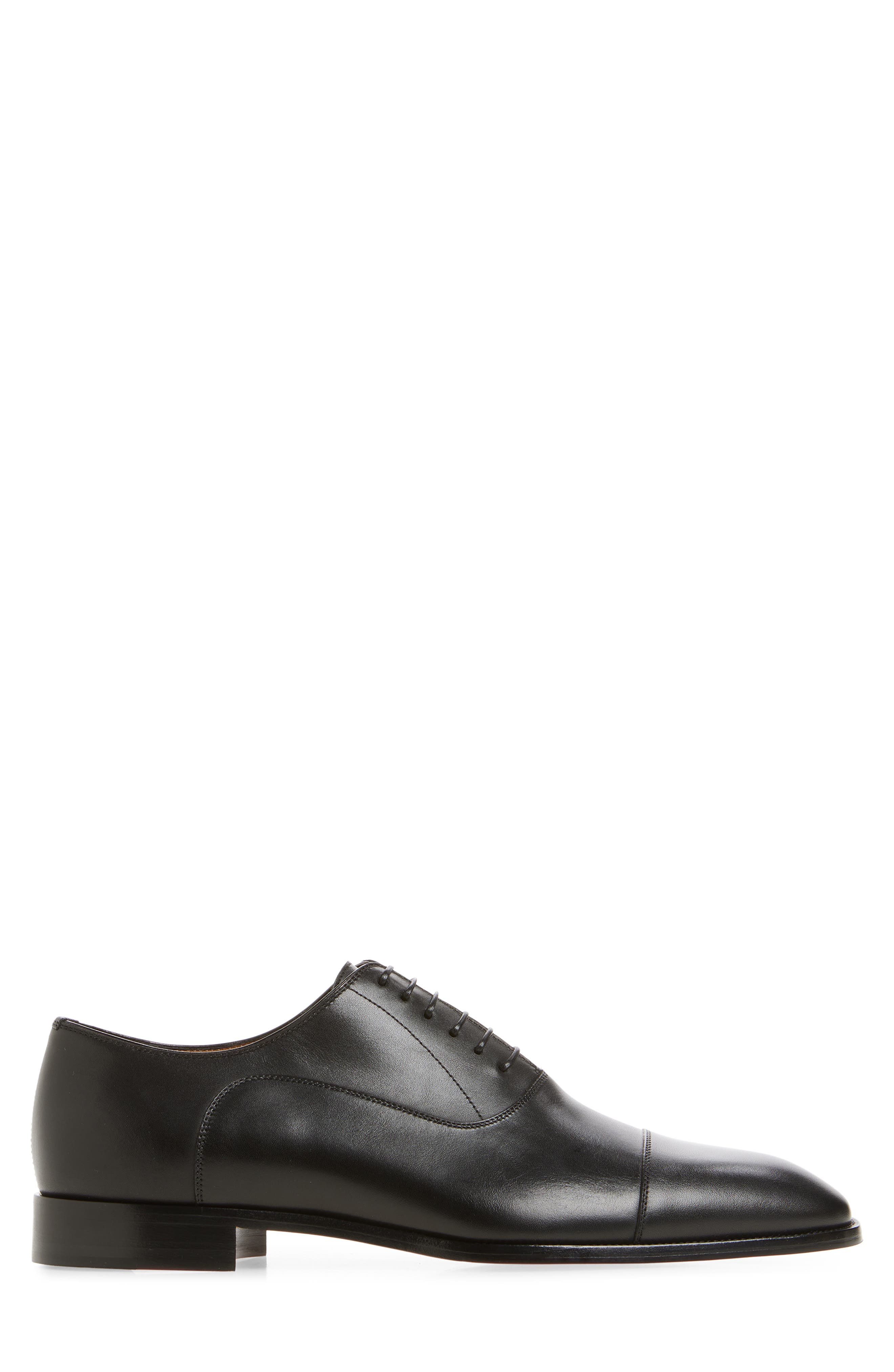 Christian Louboutin Greggory Cap Toe Oxford, Alternate, color, Black