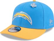 New Era Men's New Era  Powder Blue/Gold Los Angeles Chargers 2026 NFL Draft On Stage Pre-Curved 9FIFTY Snapback Hat