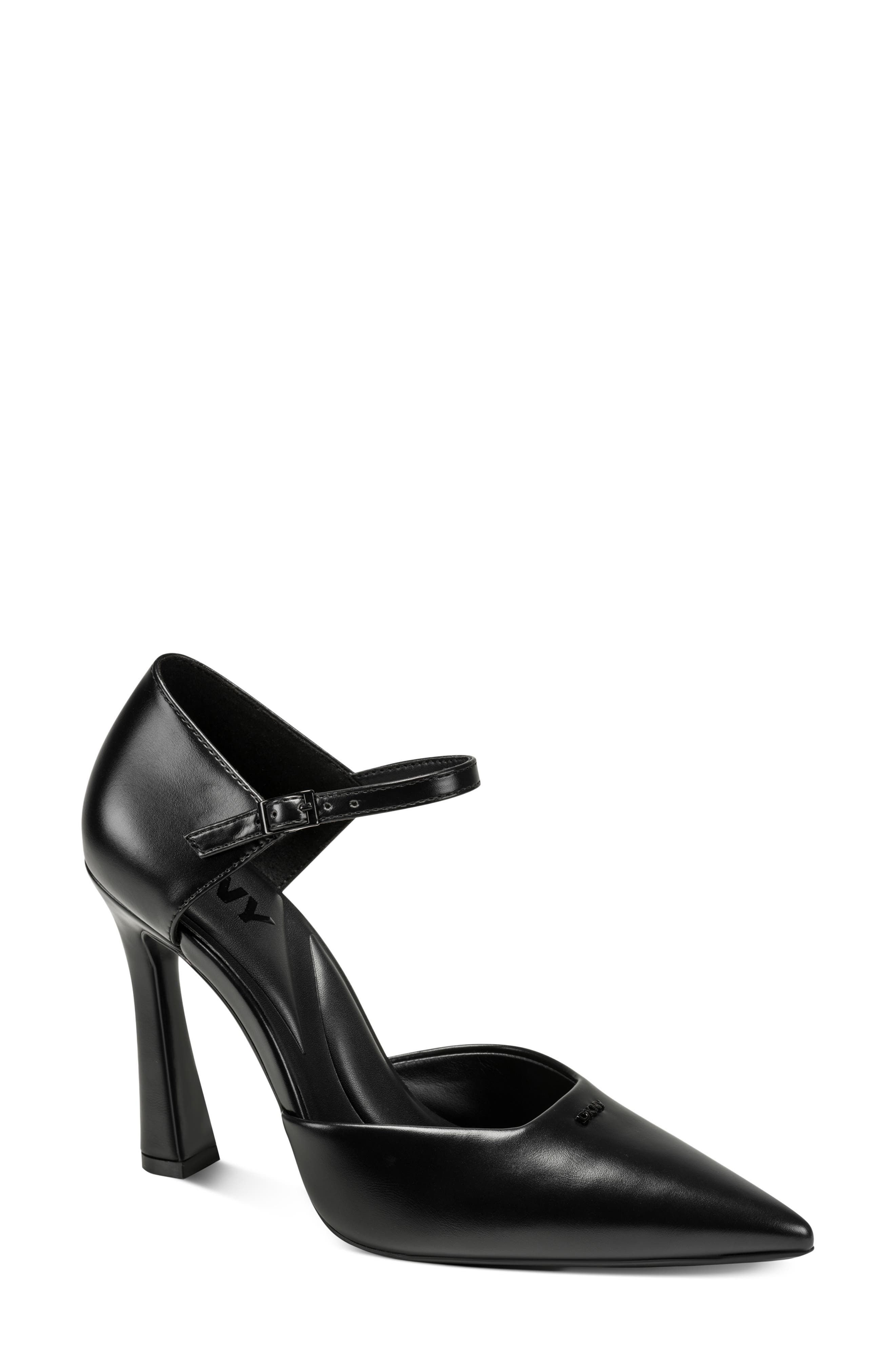 DKNY Catcher Ankle Strap Pointed Toe Pump, Main, color, 