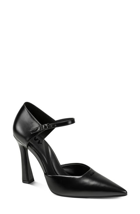 Catcher Ankle Strap Pointed Toe Pump (Women)
