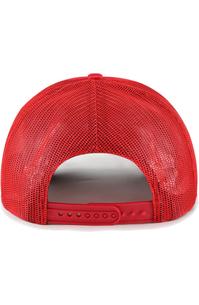 '47 Men's '47 Red St. Louis Cardinals Backhaul Foam Trucker Snapback Hat, Alternate, color, Red