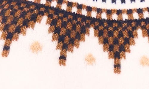 Cece Fair Isle Ribbon Detail Crewneck Sweater In Multi