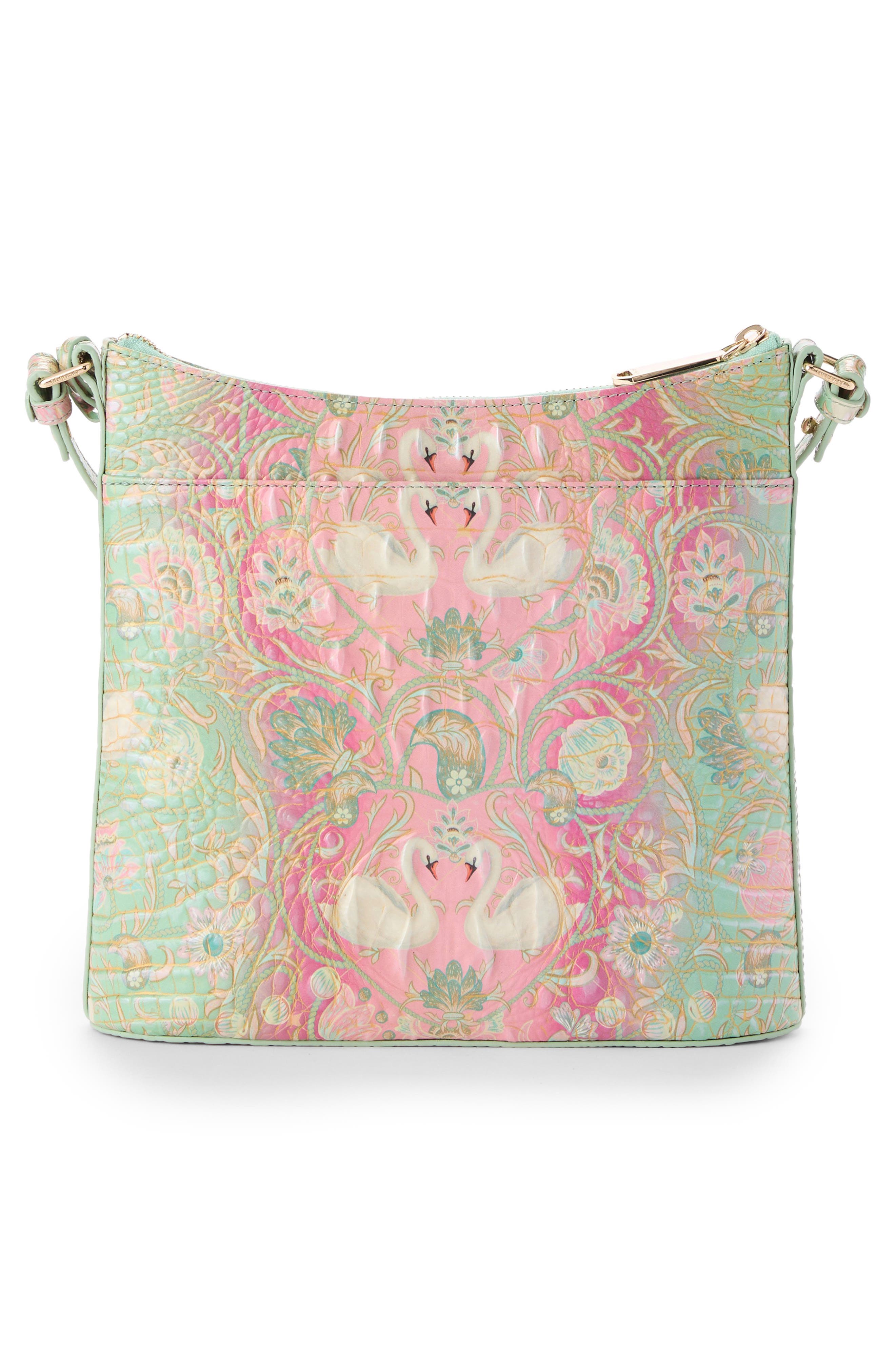 Brahmin Katie Croc Embossed Leather Crossbody Bag, Alternate, color, Odette Ombre Melbourne