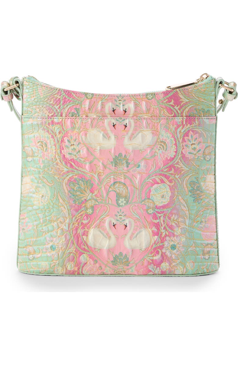 Brahmin Katie Croc Embossed Leather Crossbody Bag, Alternate, color, Odette Ombre Melbourne