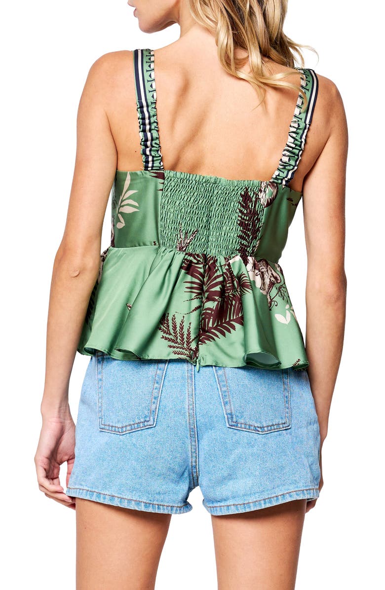 CIEBON Adela Babydoll Top, Alternate, color, Green