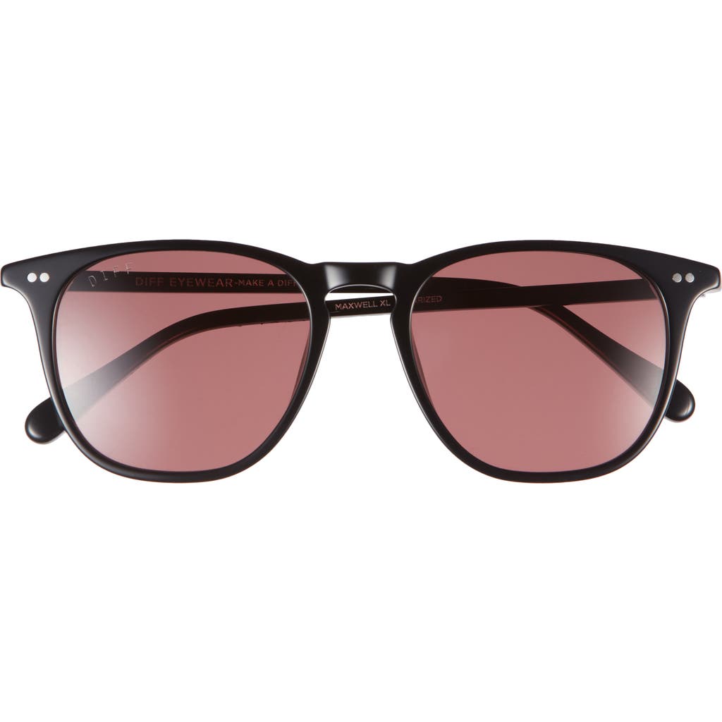 Diff Maxwell 51mm Gradient Polarized Round Sunglasses In Brown