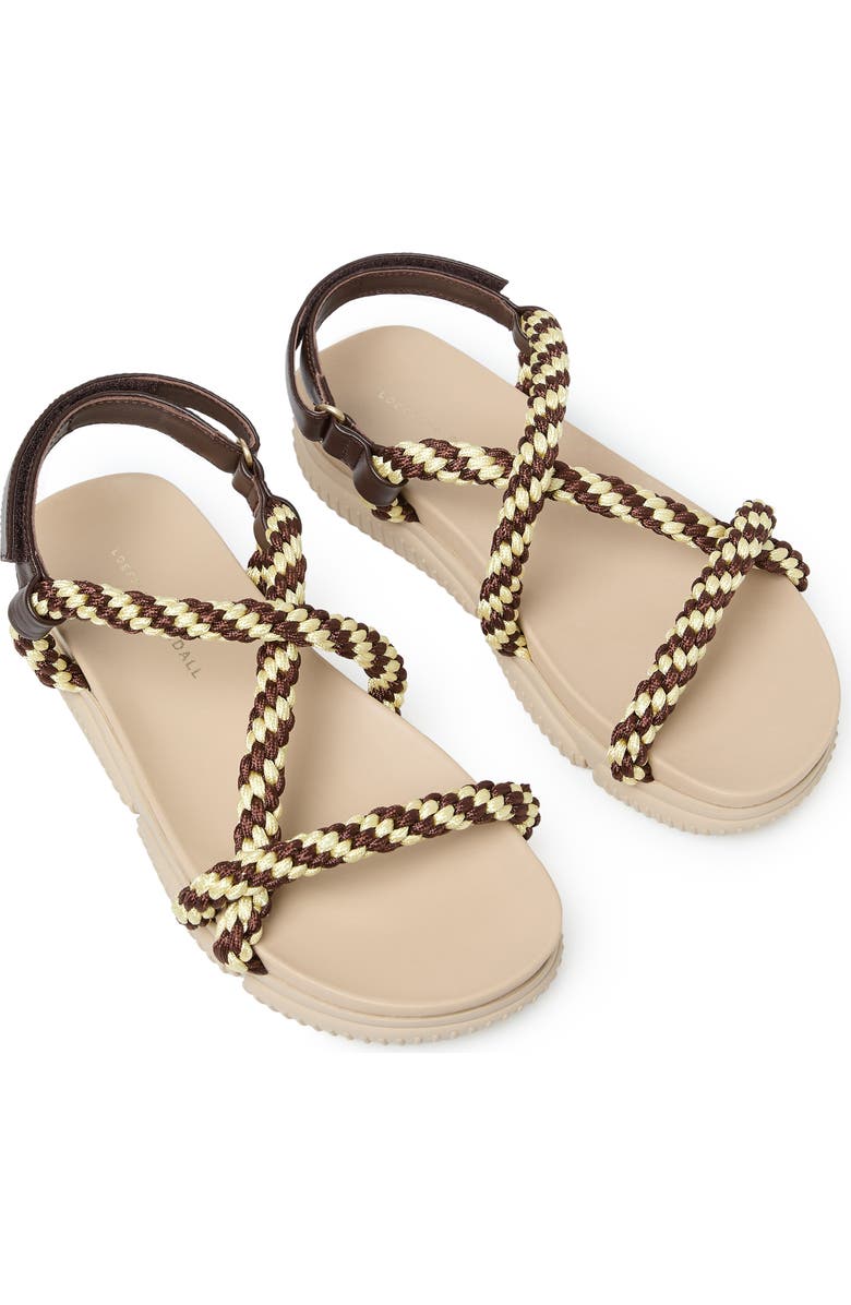 Loeffler Randall Ozzy Sport Sandal, Alternate, color, Cream/ Brown/ Butter
