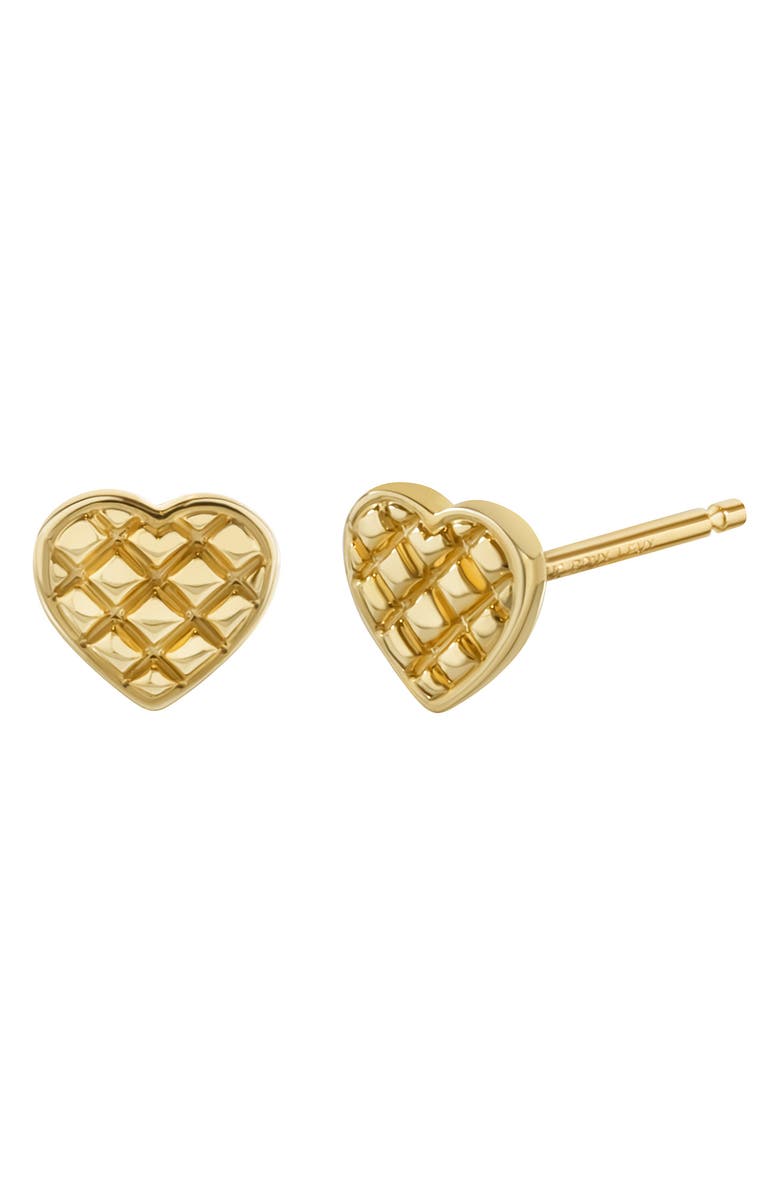 Bony Levy 14K Gold Heart Stud Earrings, Main, color, 