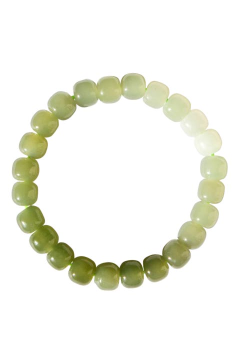 Ombre Beaded jade bracelet