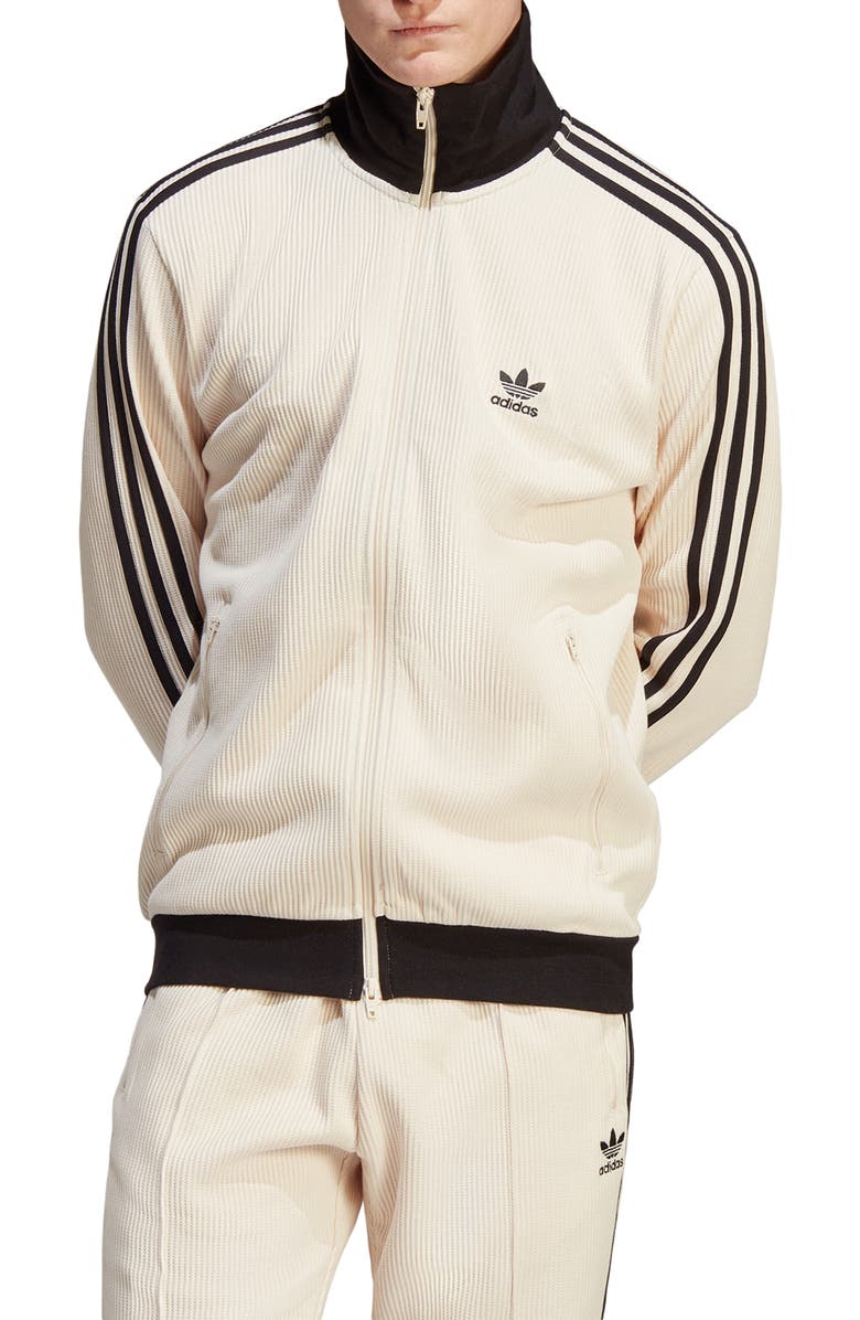 adidas Adicolor Classics Waffle Beckenbauer Cotton Track Jacket, Main, color, 