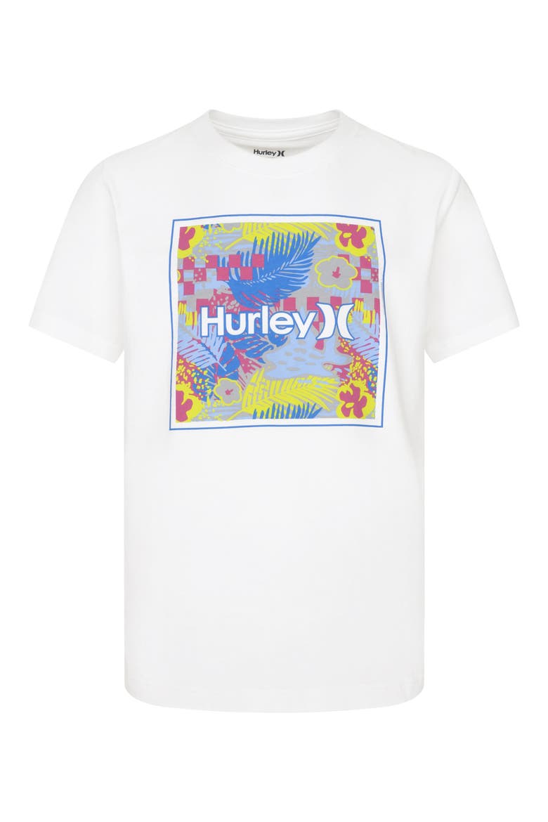 Kids' Box Fill T-Shirt, Main, color, WHITE