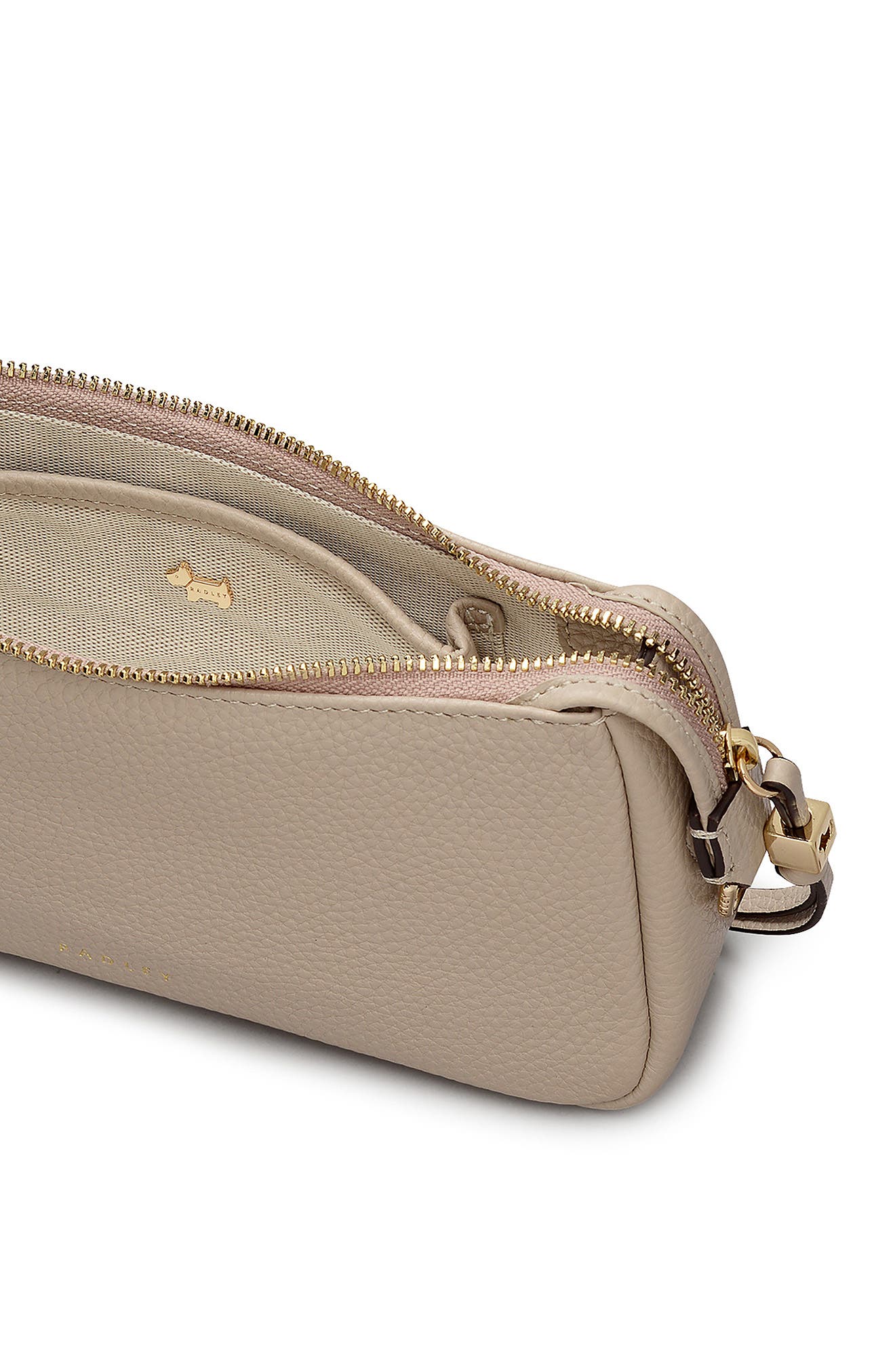 Radley Carlton Close Mini Zip Shoulder Bag, Alternate, color, Porcini
