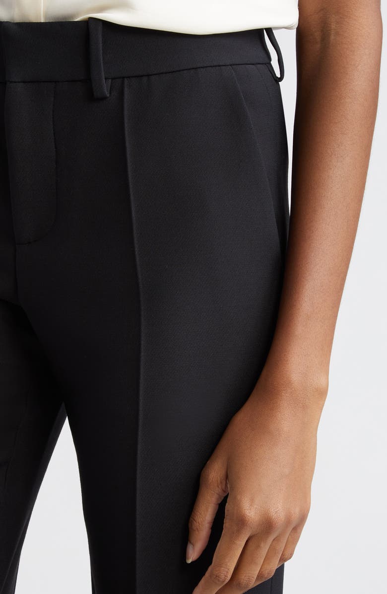 Brandon Maxwell The Soren Wool Blend Crepe Ankle Pants, Alternate, color, 