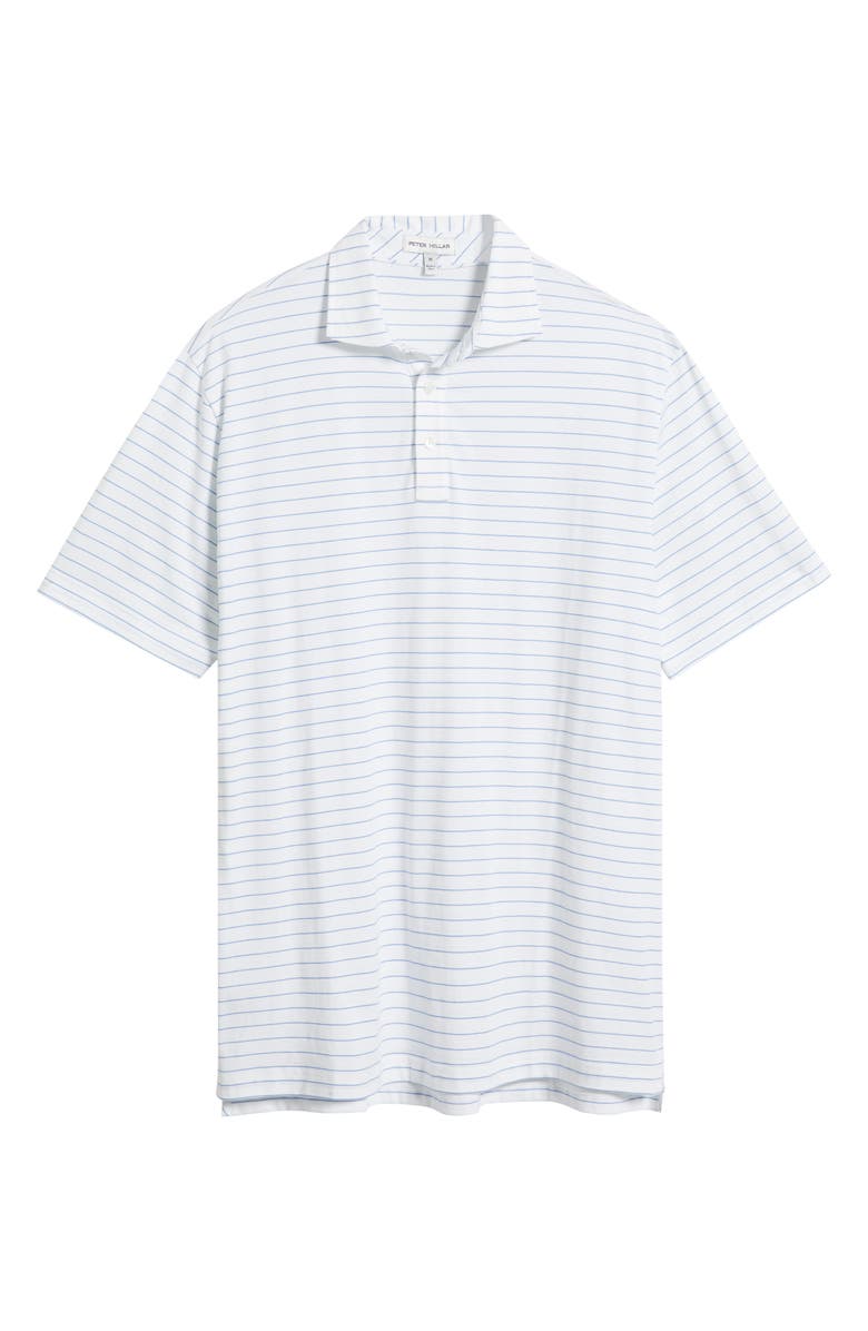 Peter Millar Crown Comfort Rover Stripe Pima Cotton Polo, Alternate, color, Evening Tide