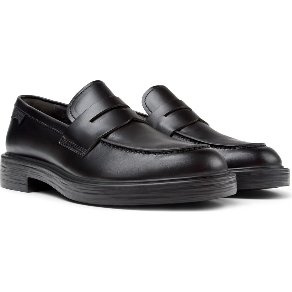 Camper Dean Penny Loafer In Black