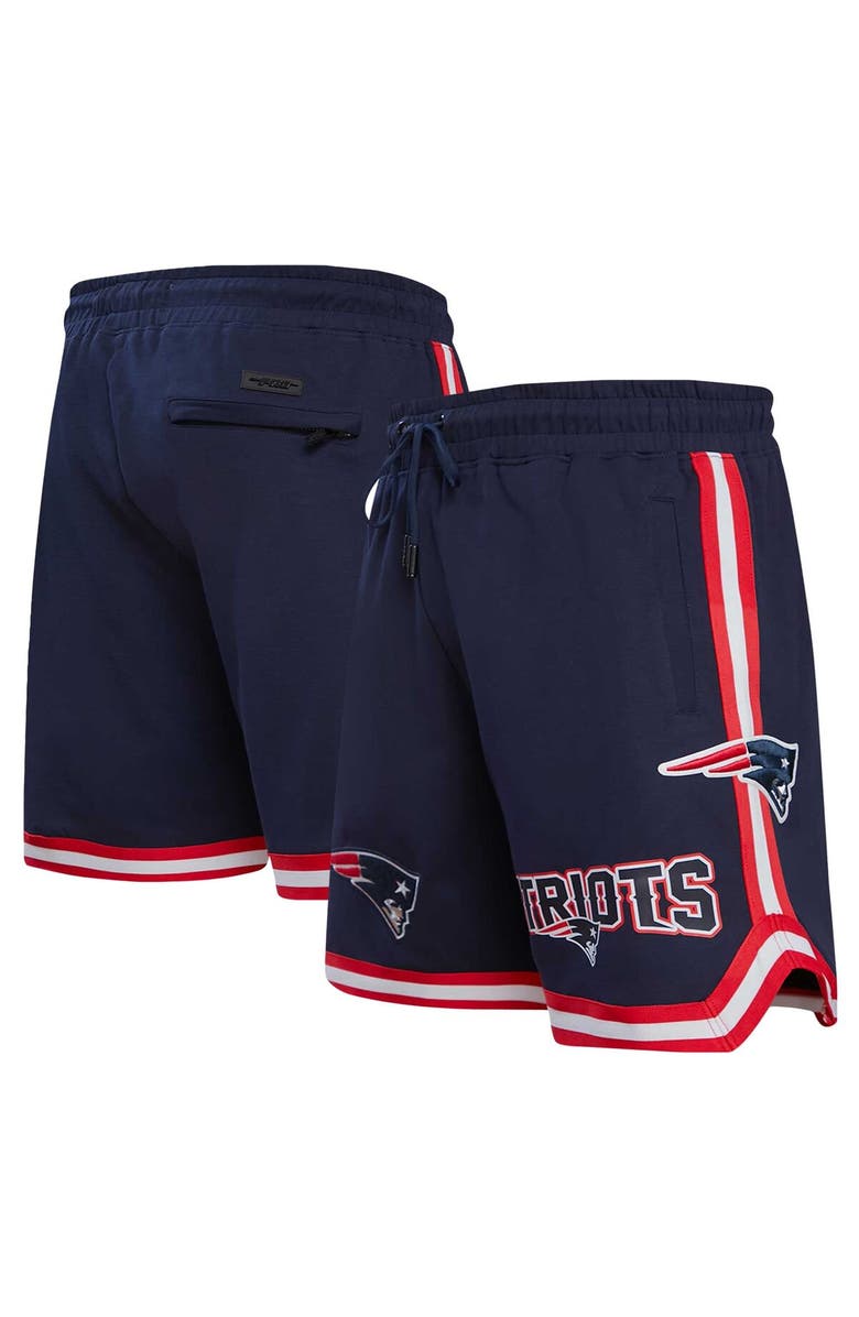 PRO STANDARD Men's Pro Standard Navy New England Patriots Classic Chenille Shorts, Main, color, Navy