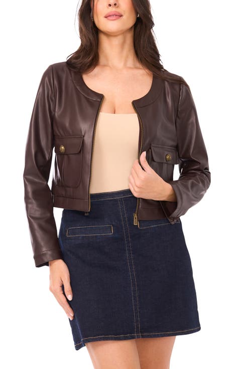 Faux Leather Jacket
