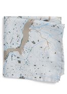 Eton Subway Map Silk Pocket Square