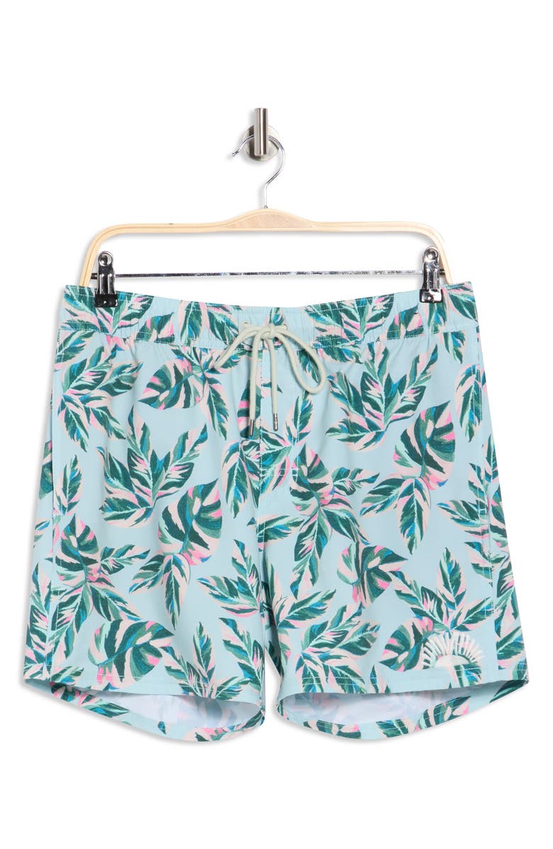 RVCA Resort Swim Trunks, Alternate, color, Green Multi