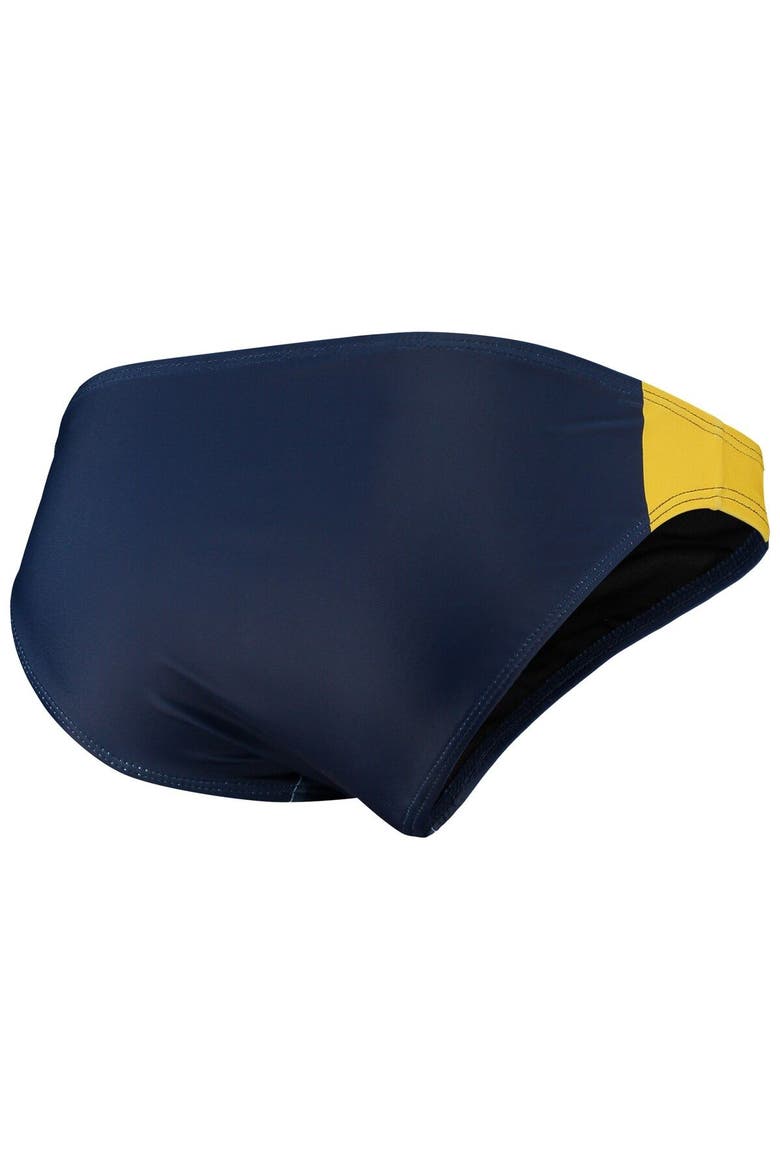 Women's FOCO Navy Michigan Wolverines Wordmark Bikini Bottom, Alternate, color, Navy