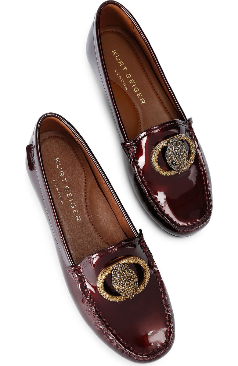 Kurt Geiger London Chelsea Croc Embossed Loafer, Alternate, color, Medium Red
