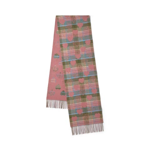 Heritage Check & Heart Scarf