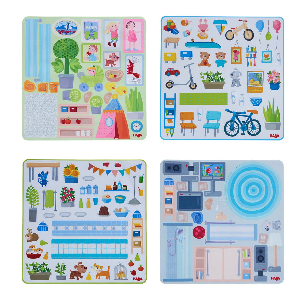 HABA Little Friends Town Villa Removal Decals in Multi 
