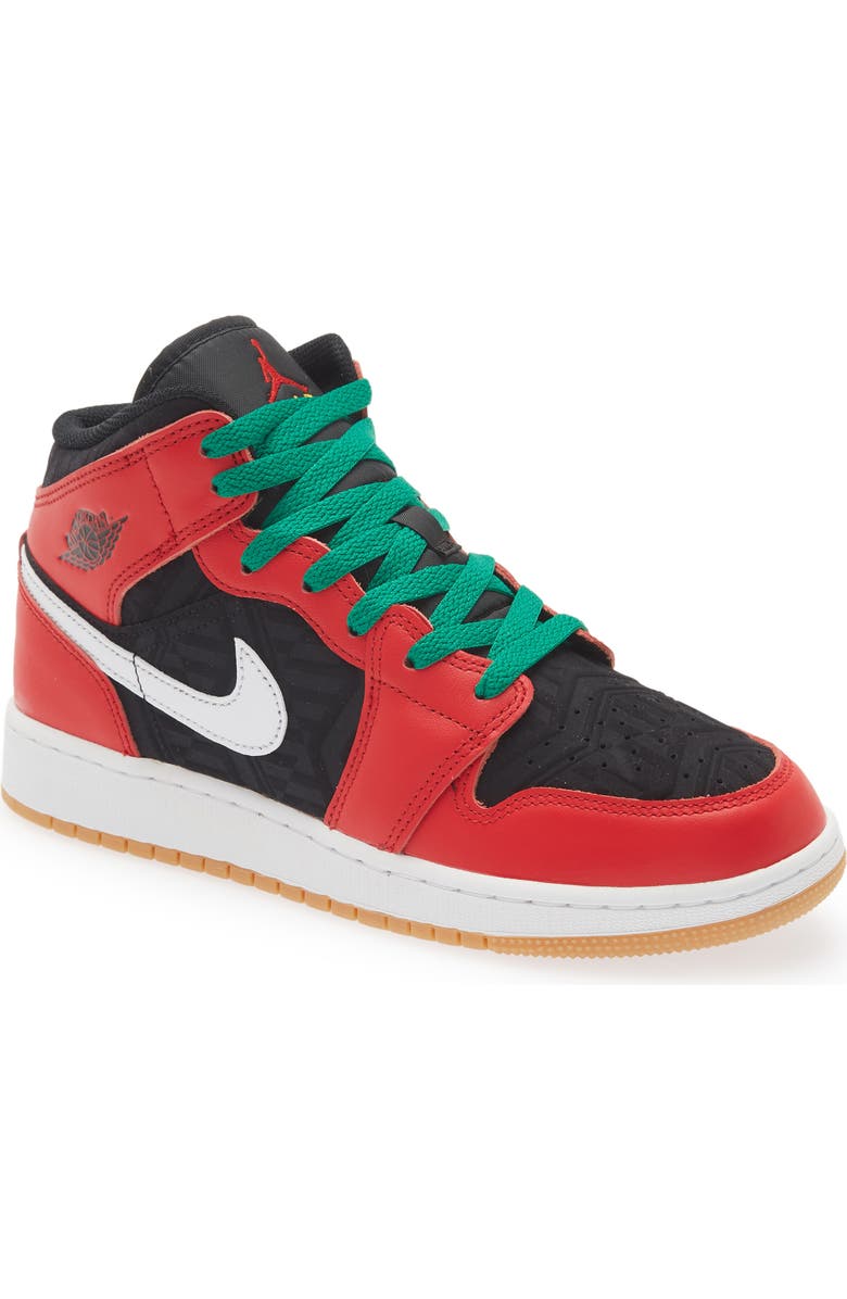 Nike Kids' Air Jordan 1 Mid SE Sneaker, Main, color,