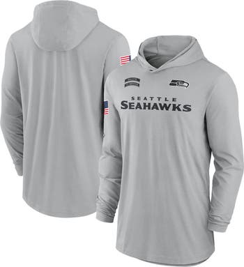 Nike Men s Nike Gray Seattle Seahawks 2024 Salute to Service Lightweight Performance Long Sleeve Hooded T Shirt Nordstrom